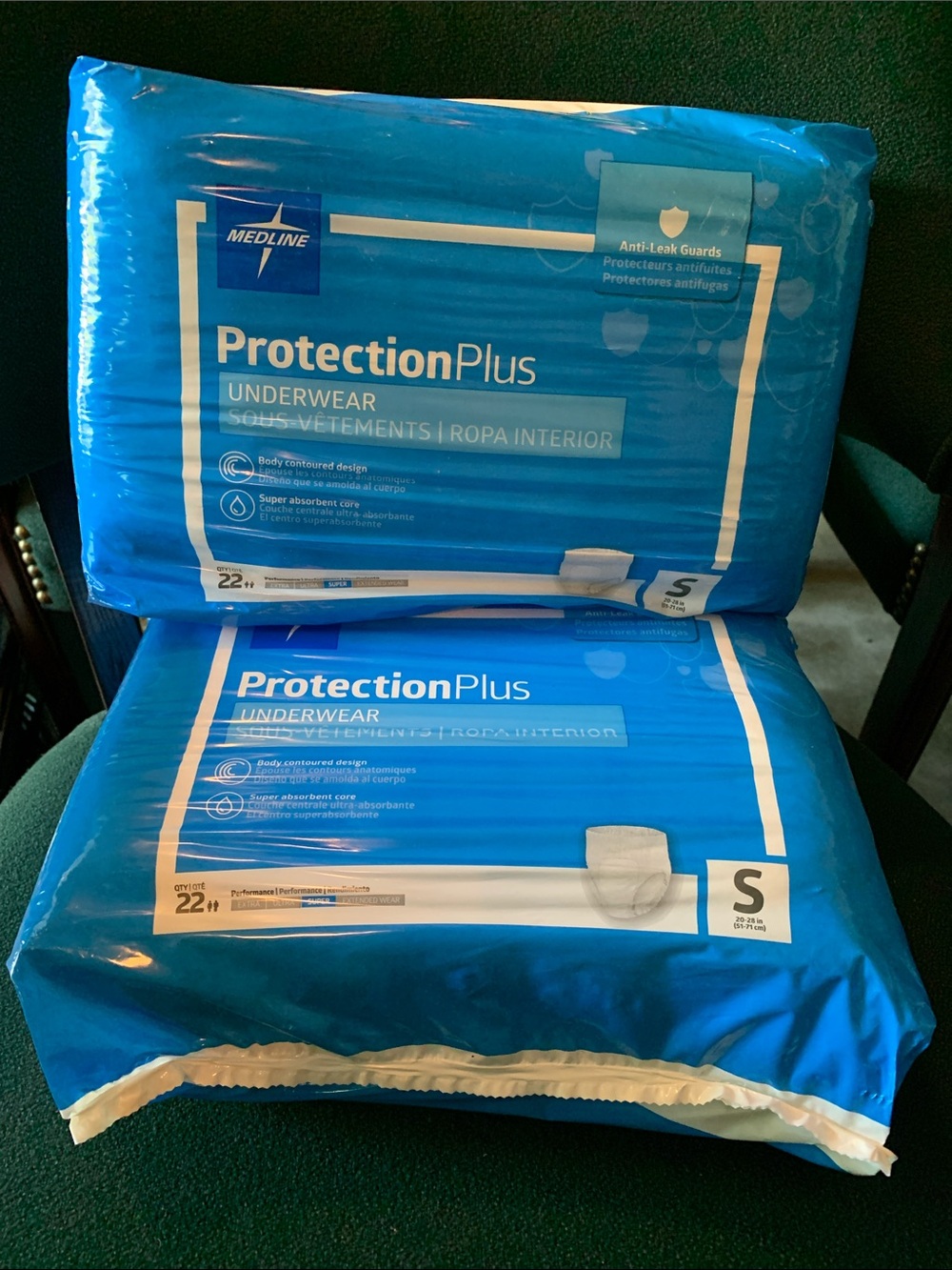 Medline ProtectionPlus Underwear - Blue, Small